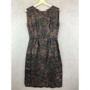 Vintage 50s Rembrandt abstract sheath dress formal size S